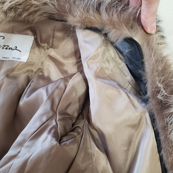 1960s Vintage Evans Beaver Fur Coat with Collar‎ Small/Medium - Picture 8 of 11